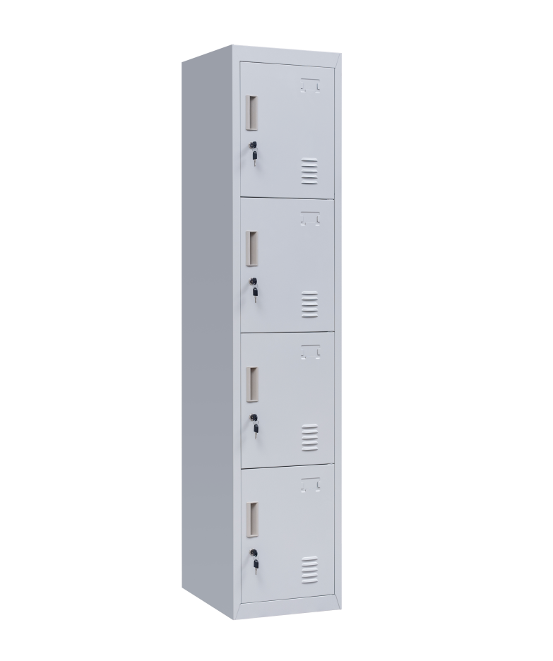 personal storage steel 4 door locker