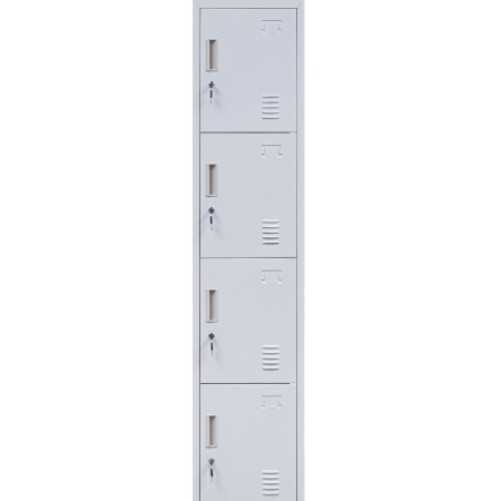 personal storage steel 4 door locker