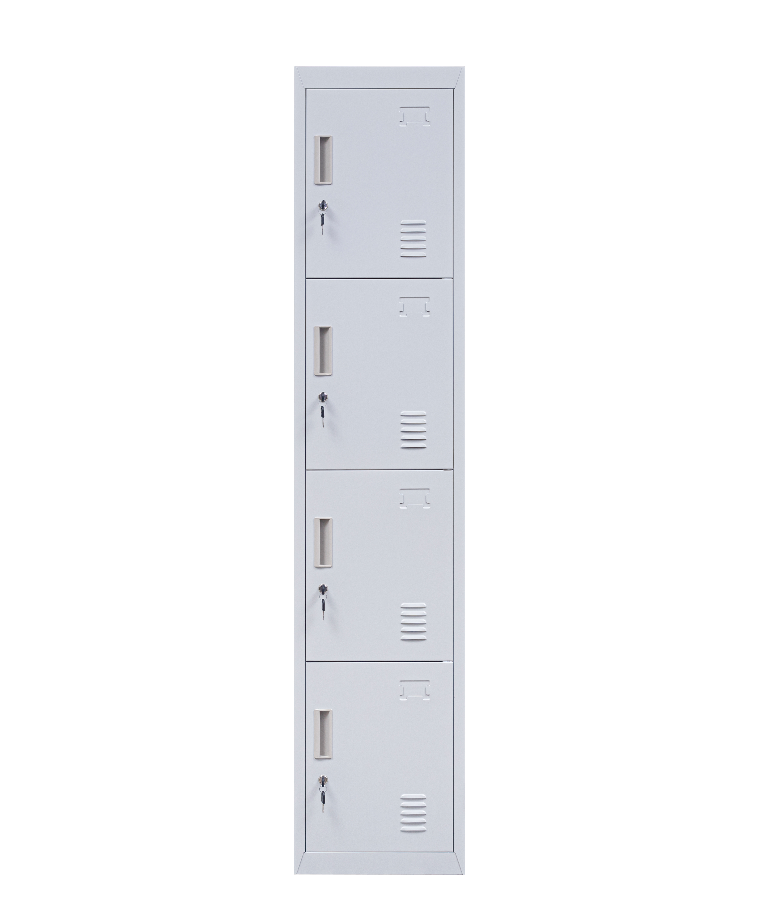 personal storage steel 4 door locker